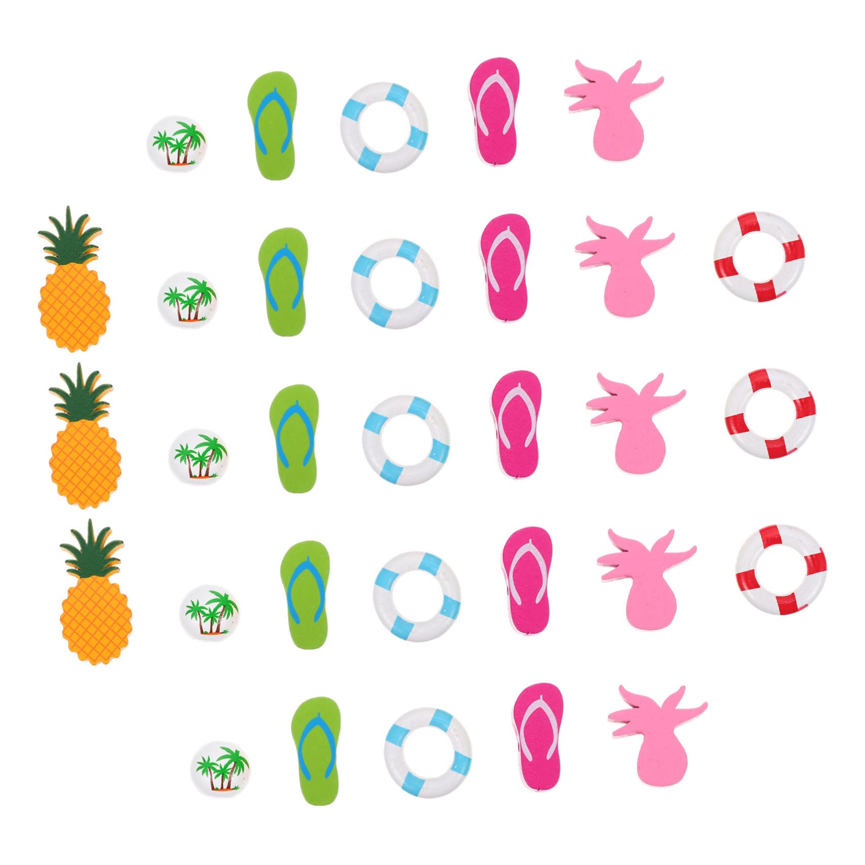 SEWACC 175piezas Abalorios Para Decoración De Fiesta Hawaiana Perlas Sueltas Para Manualidades y Accesorios De Bricolaje Perfectos Para Creaciones Artesanales y Actividades Familia