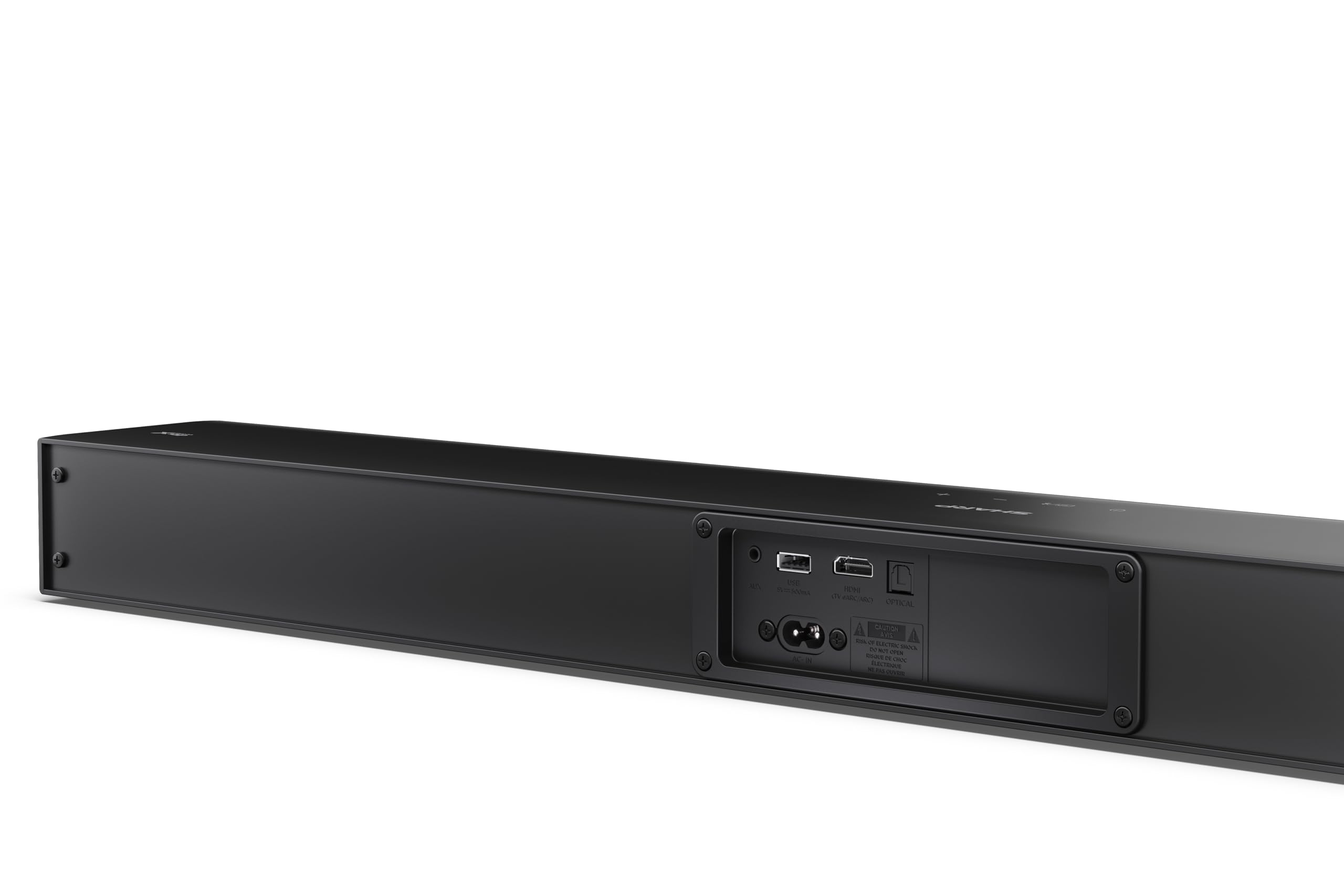 Sharp HT-SB304 Soundbar 2.0 Dolby Atmos + DTS Virtual:X, Bluetooth con HDMI ARC/CEC, potenza totale 180 W, 81 cm, nero