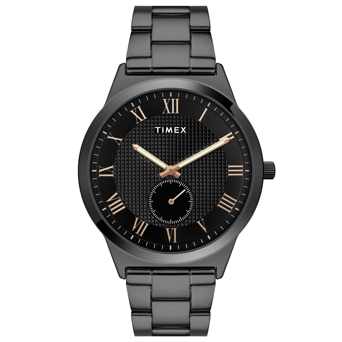 TIMEX Men Black Round Analog Brass Dial Watch- TWTG10009 (B0CJYB7TRF) Amazon Price History, Amazon Price Tracker