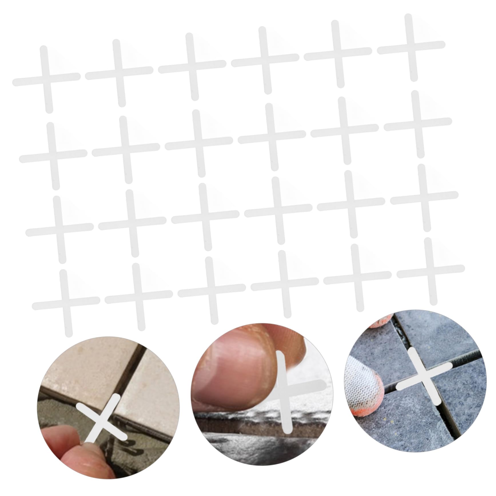 SOLUSTRE 8000pièces Espaceurs De Carrelage Croisillon Outils De Positionnement Pour Carrelage Céramique Épaisseur Pour Niveau Et Alignement Des Tuiles