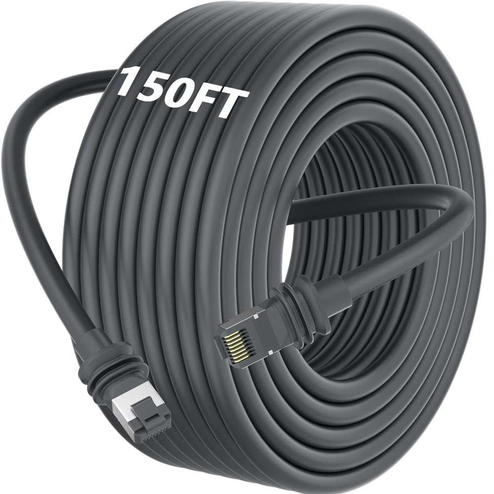 OwlTree Starlink Gen 3 Cable, 150FT RJ45 Ethernet Replacement Extension Cable for Starlink Gen 3 Waterproof (150FT / 46M)
