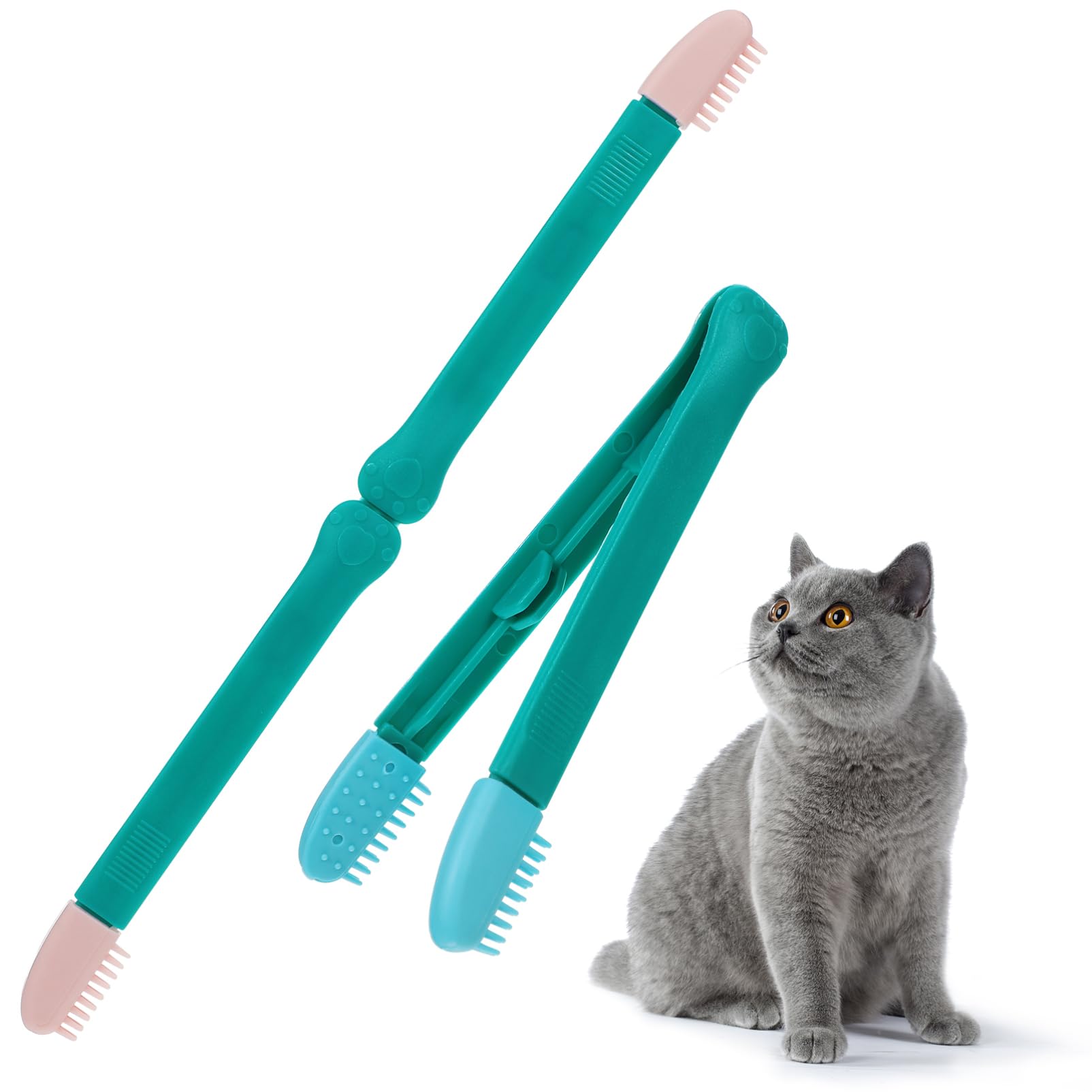 Toddmomy Cat Hair Dematting Comb Kitten Eye Brush Pet Grooming Tear Pet Care Safe Material