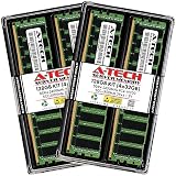 A-Tech 128GB Kit (4x32GB) DDR4 2400MHz PC4-19200 ECC LRDIMM 2Rx4 Dual Rank 1.2V Load Reduced DIMM 288-Pin Server RAM Memory Upgrade Modules (A-Tech Enterprise Series)