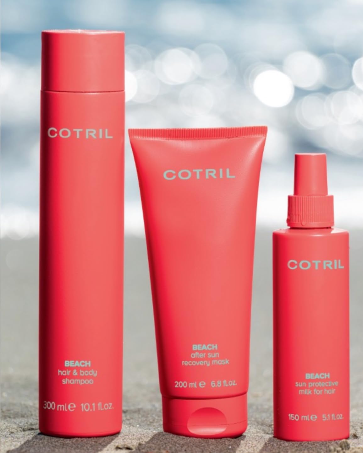 Cotril Beach Kit Shampoo 300ml + Mask 200ml + Milk 150ml