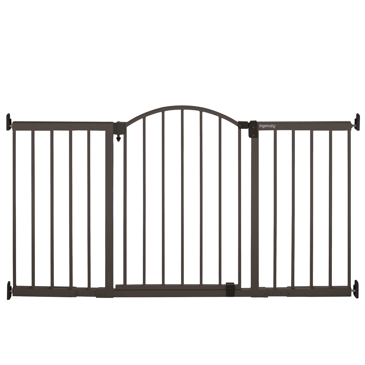 Ingenuity Decorative Extra Wide Baby Gate & Dog Gate, 44"-72" Wide, 36" Tall, Hardware or Pressure Mounted, Install in Hallways, Bottom of Stairs, or Large Openings - Bronze