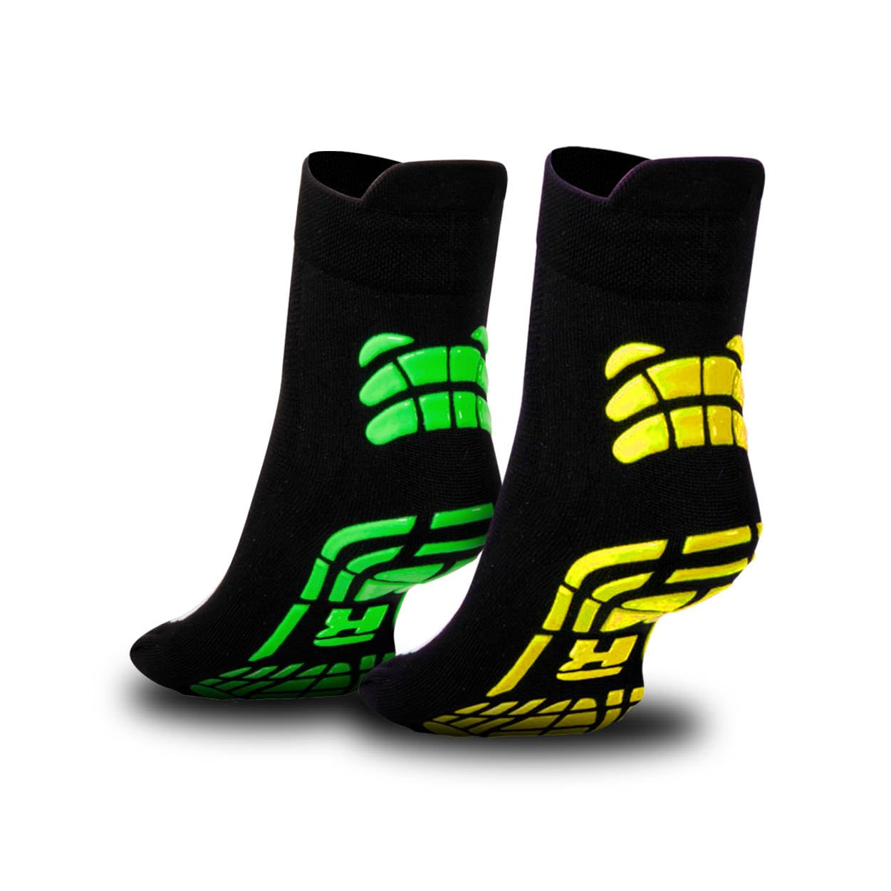 R-EVENGE Kit de 4 calcetines Functional 1 Finger, diseñados para el entrenamiento funcional y en suspensión, para la antigravedad y el Power Yoga.