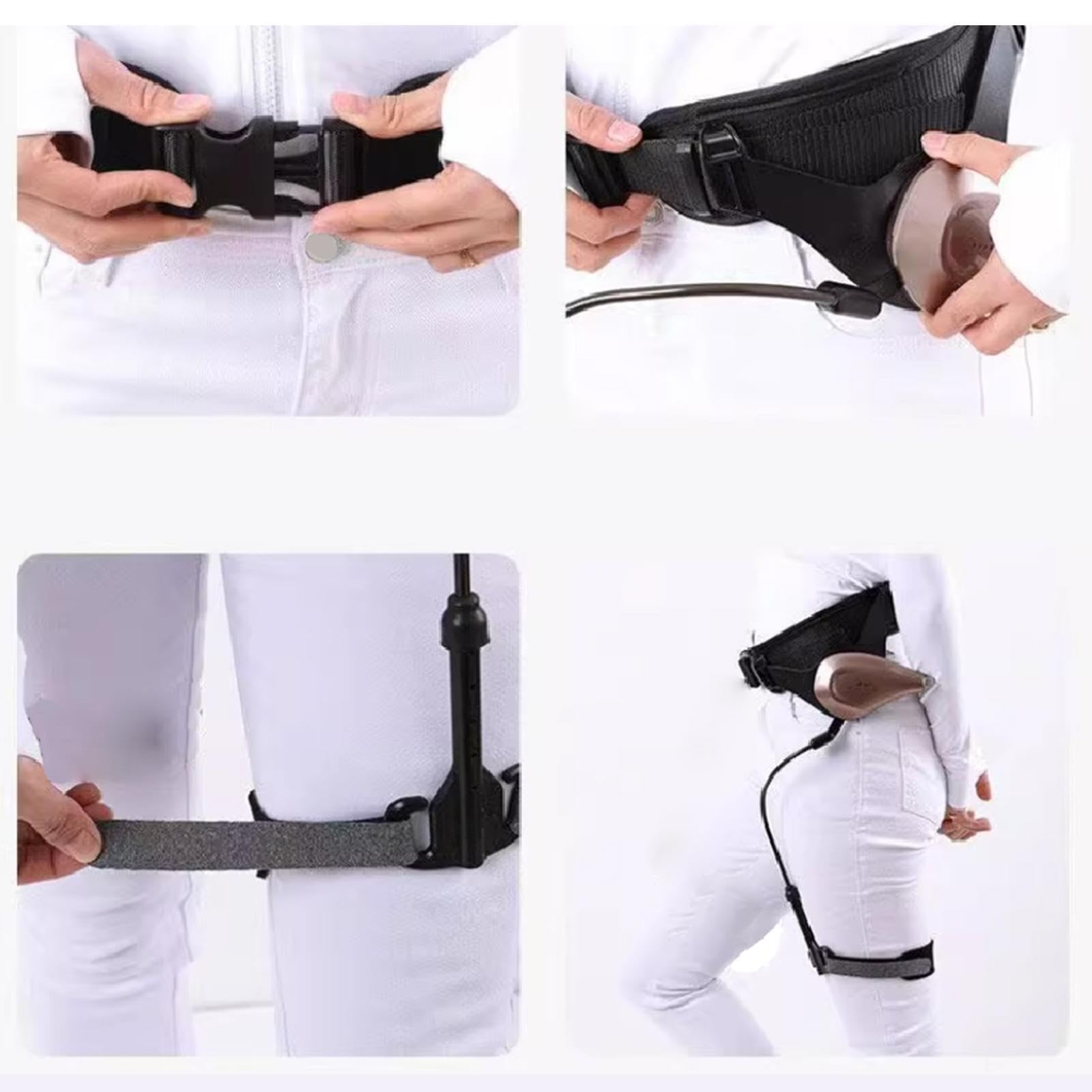 Esoscheletro per la deambulazione delle gambe, ergonomico, indossabile, regolabile, per, per aiutare arti inferiori a camminare, Gamba Destra
