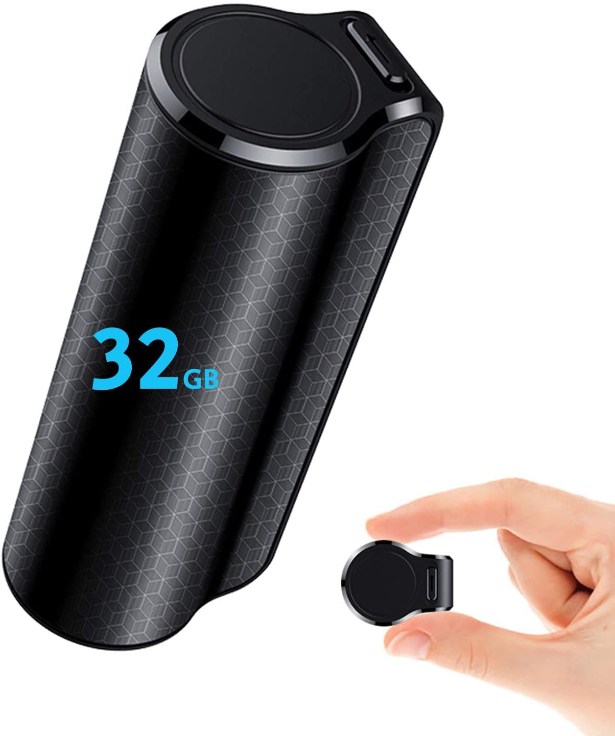 Mini Voice Activated Recorder, 32GB Super Long 800 Hours Recording Capacity, 3200mAh Battery, 365 Standby, Audio Sound Recording Continuous Listening Device w/Strong Magnetic (Q70-64GB)