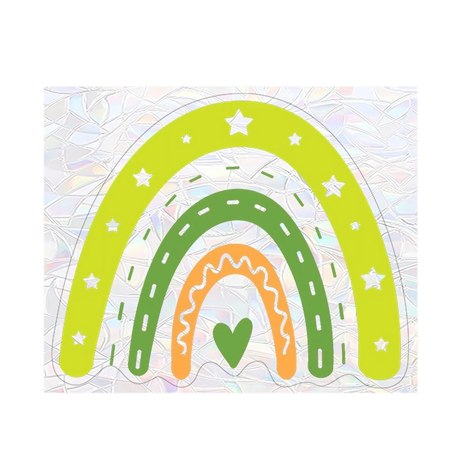 sugerou Prism Rainbow Window Sticker, Electrostatic Reusable Glass Decal – No-Glue Light Catcher for Home D