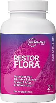 RestorFlora PD - Men's & Women's Probiotics for Digestive Health & Gut Reset - Spore Based Saccharomyces Boulardii Probiotics to Help Restore Microbial Balance (21 Capsules)