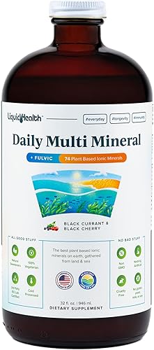 LIQUIDHEALTH Suplemento vegano multivitamínico líquido múltiple diario para mujeres hombres adultos nutrición completa minerales de salud nutrientes
