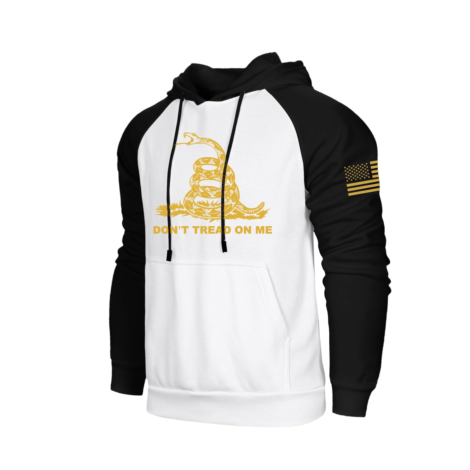 Men's Pullover Hoodie Graphic Sweatshirt(White, 3XL)
