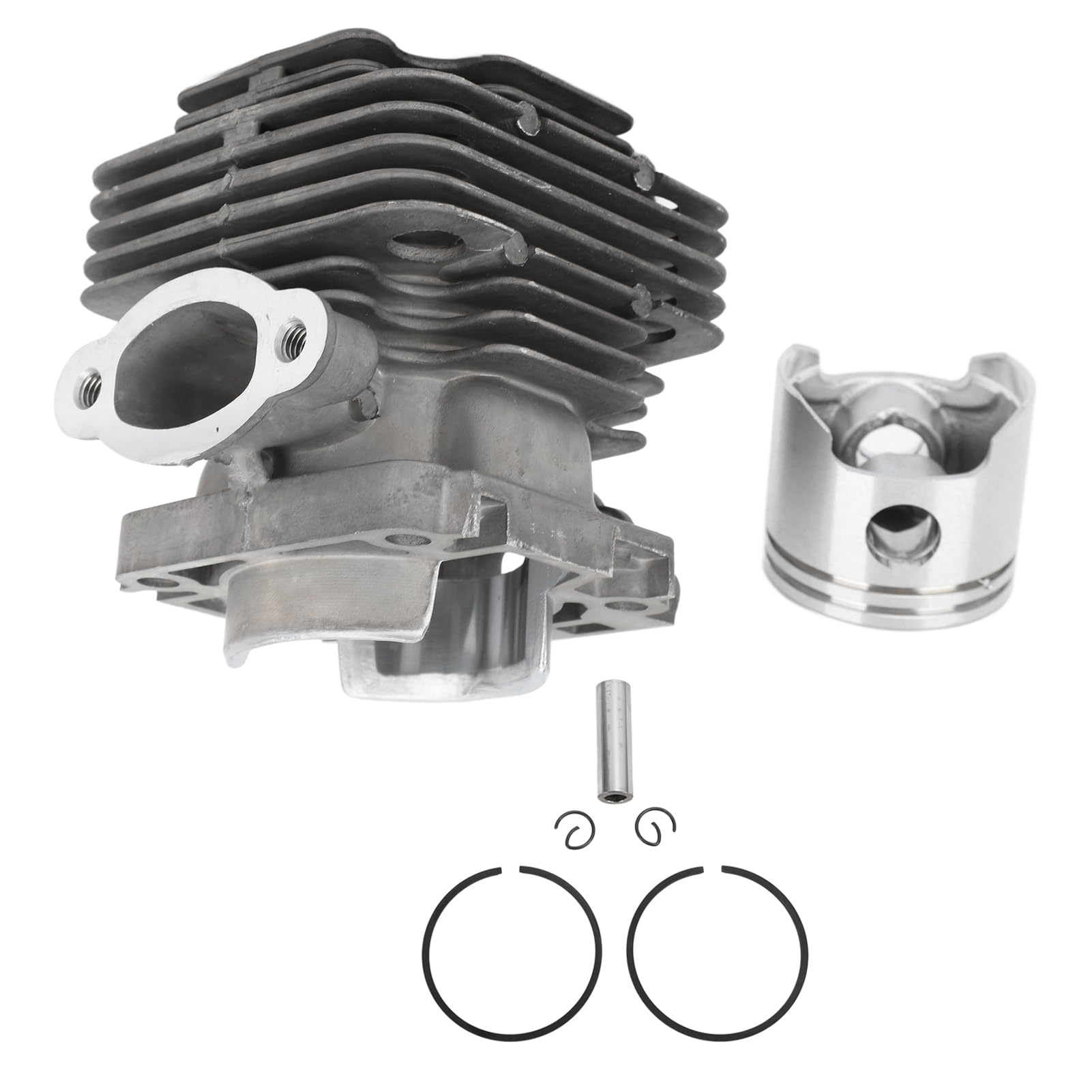 Kit de pistón de cilindro Piezas de cortacésped de aleación de aluminio de fácil instalación de 42 mm para Oleomac 746 Componente de repuesto duradero para reparación de motores