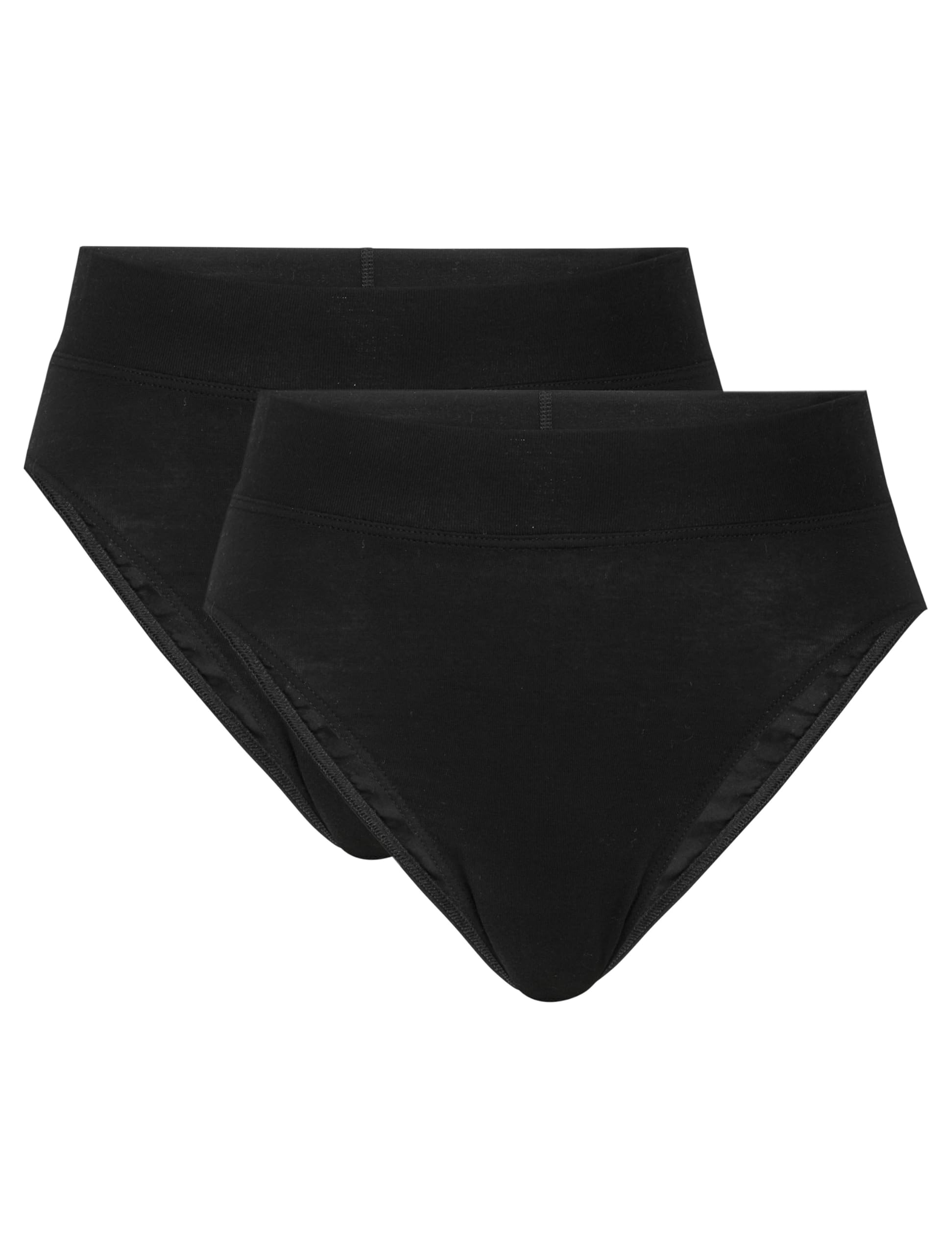 CALIDA Women's Elastic Duopack Briefs, Black, 40-42 (Pack of 2), black