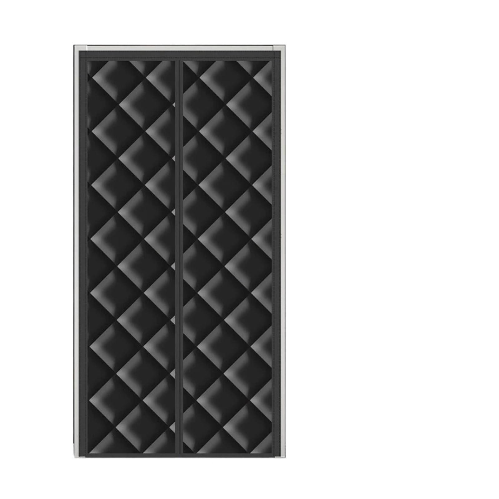 LuoAXINN Thermal Door Curtain Winter Windproof Door Curtain for Doorways Thickened Thermal Insulation Self Absorbing Cold-proof Magnetic Partition Curtains(Black,80x210cm)