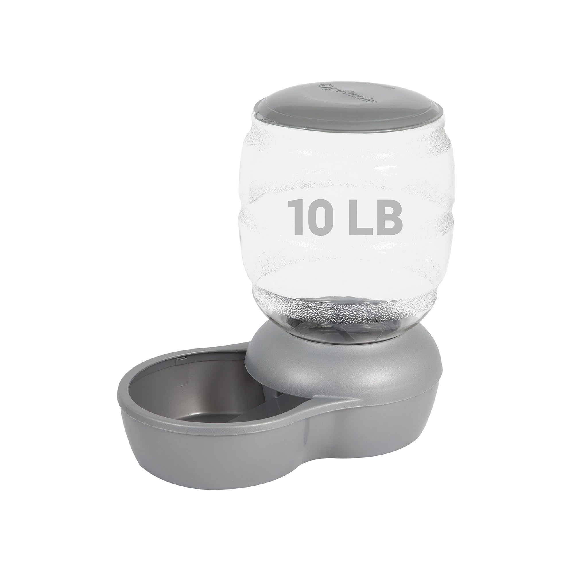 Replendish Pearl White 10 lb Dog Cat Feeder,Grey, Made in USA