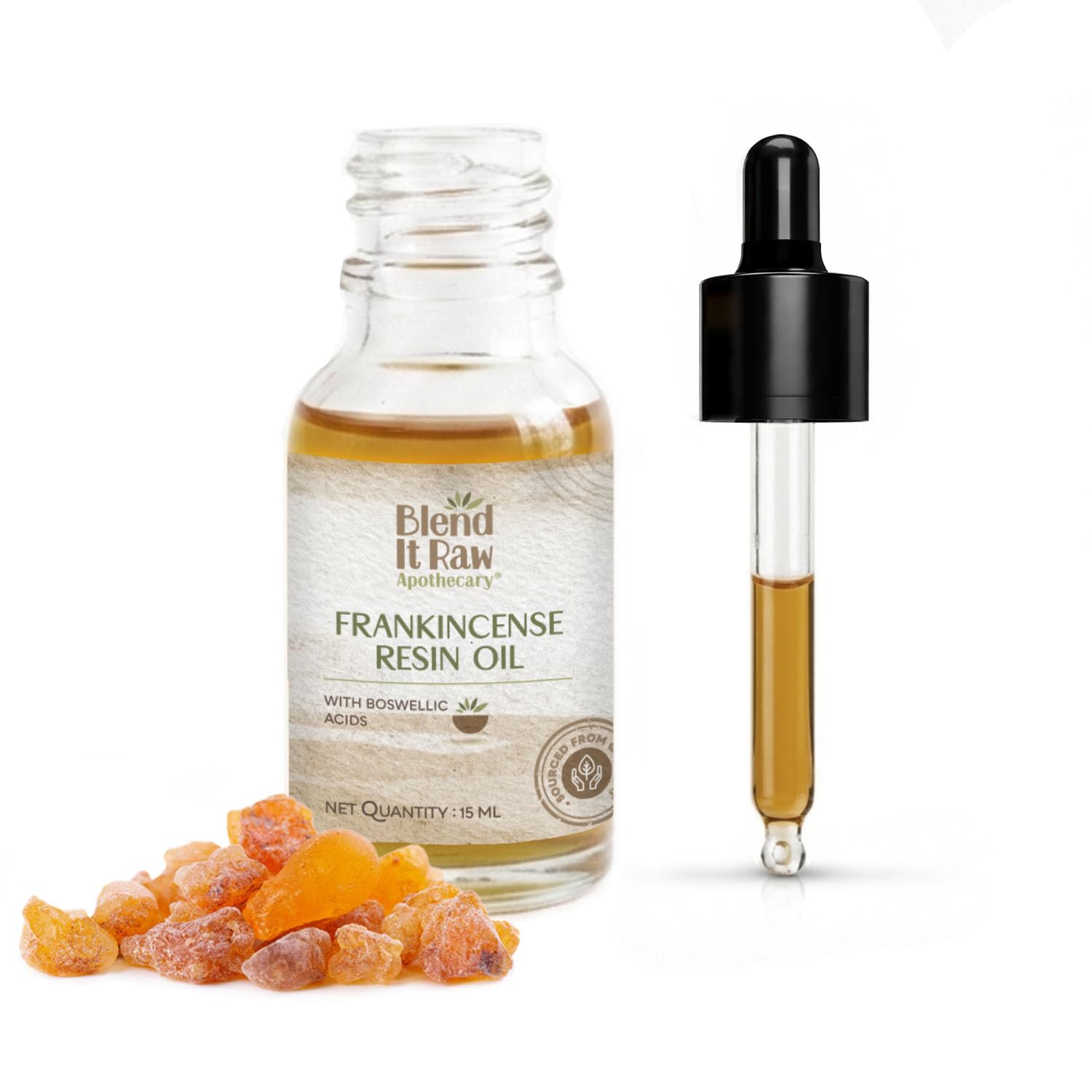Blend It Raw Apothecary Frankincense Resin Infused Jojoba Oil for face, 15ml | Anti-Aging | Smooths Premature Fine Lines & Wrinkles | Boswellic Acids Rich-image-12