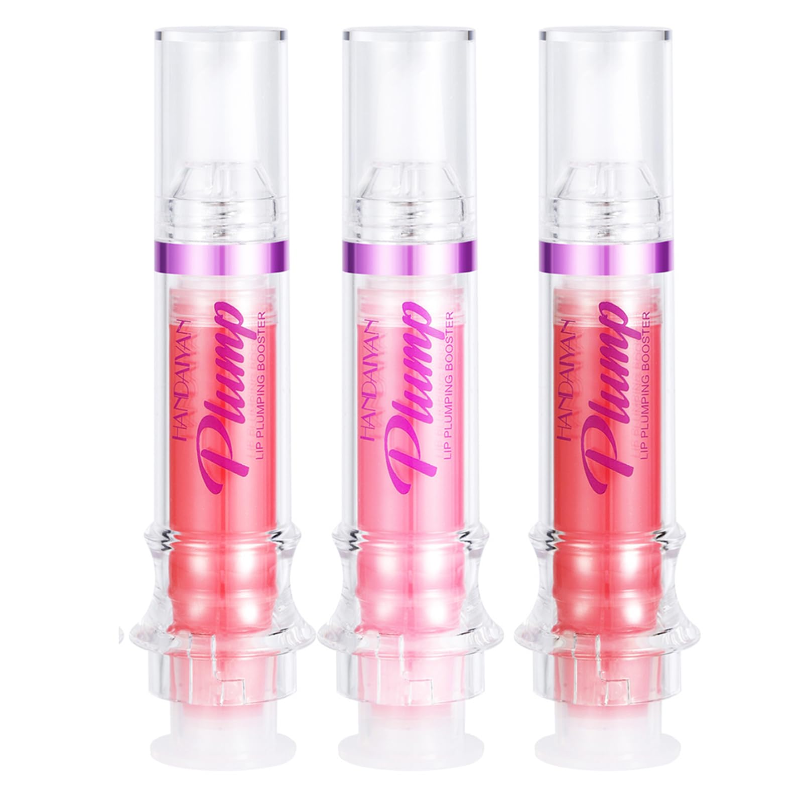 INHLUGLK Tudkun Lip Plumper, Tudkun Lip Plumping Gloss, Pretty & Plump Lip Plumping Gloss Bundle, Lip Plumping Booster Gloss, Natural Lip Plumping Oil (04+05+06)