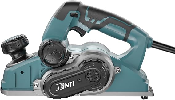 DNTI 1050w Electric Wood Planer Depth 0 mm to 4 mm Electric Hand held Planers for Woodworking 82mm Width Corded Planers for Wood Chamfer DIY Smooth Finish Carpentry Tool (58219-4MM)