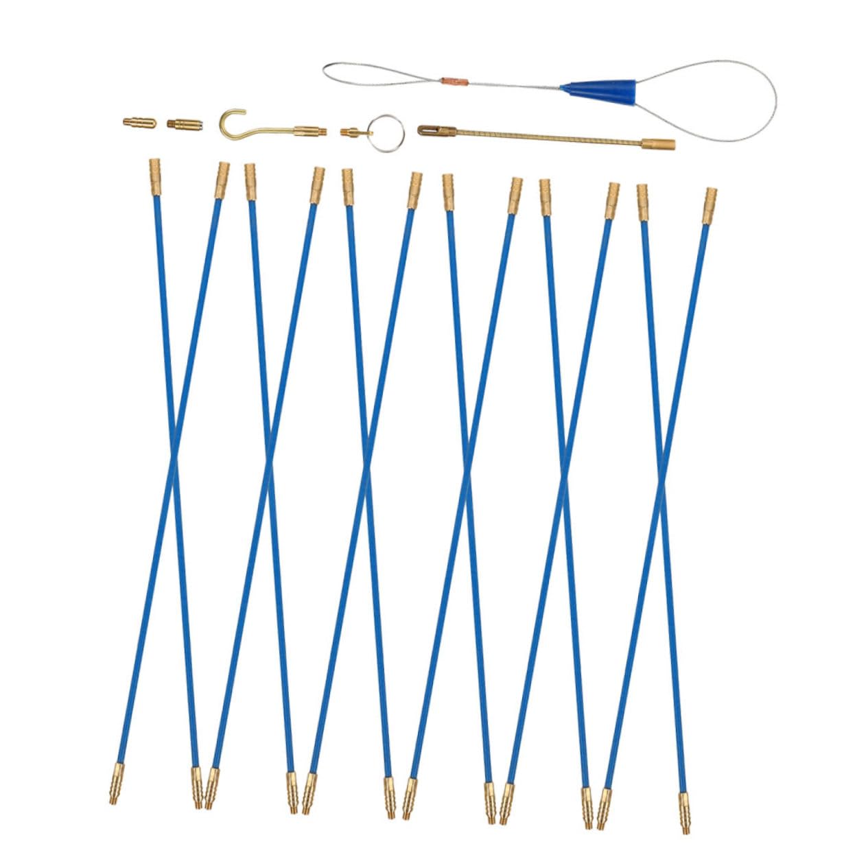 Hemobllo 2sätze Fiberglass Kabeldurchführung Lange Glasfaser Stangen Für Einfache Wanddurchführungen Zum Kabelziehen Wänden Decken Und Engen Räumen