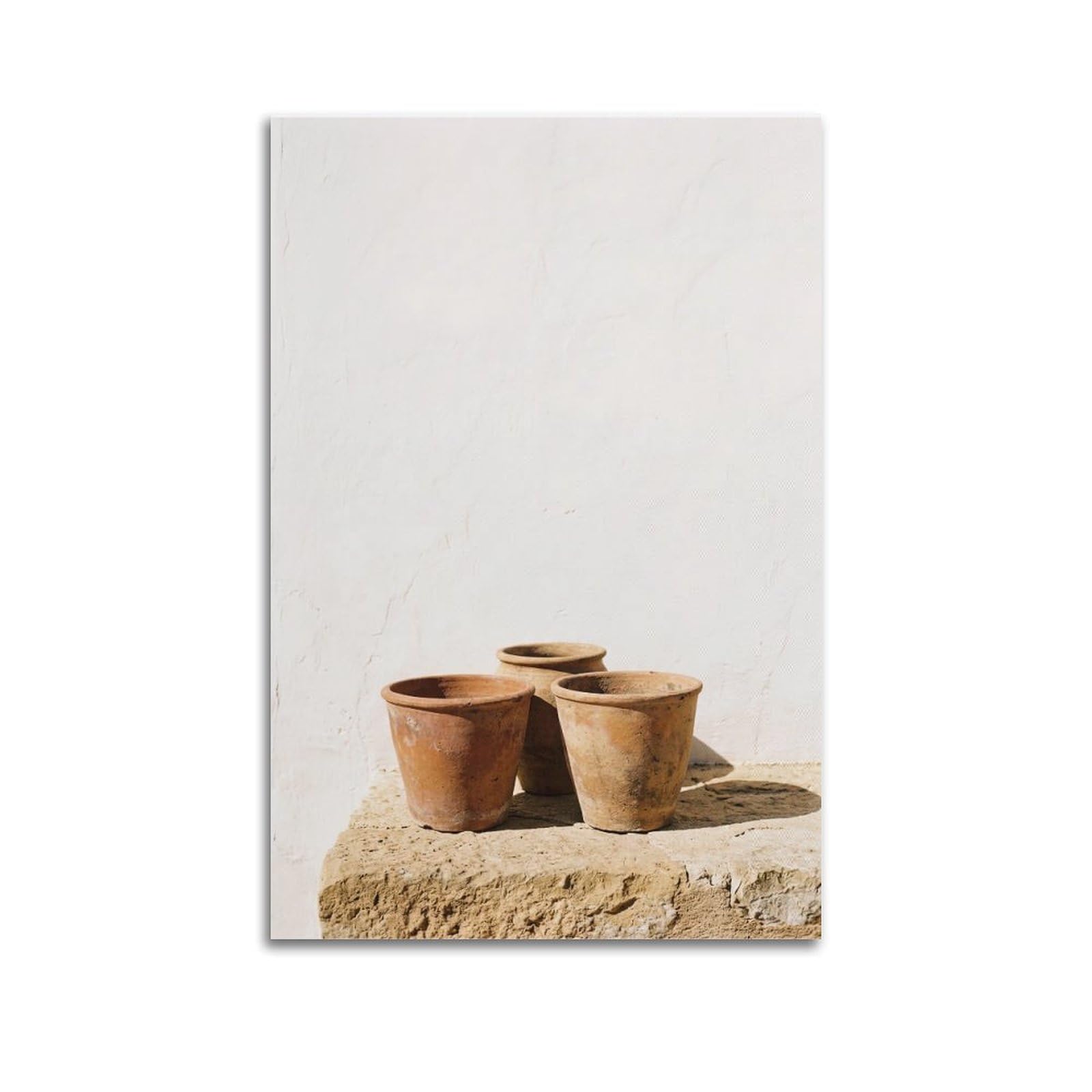FQNYR Mediterranean Life Photo Vessel Trio Poster Painting Canvas Wall Art Print20x30inch(50x75cm) Unframe-style