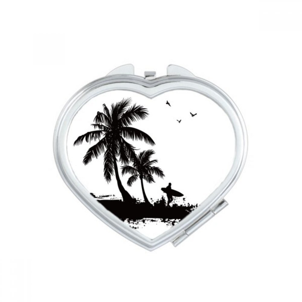 Miroir compact de poche anti-rayures - Grand miroir de maquillage portable fin et léger