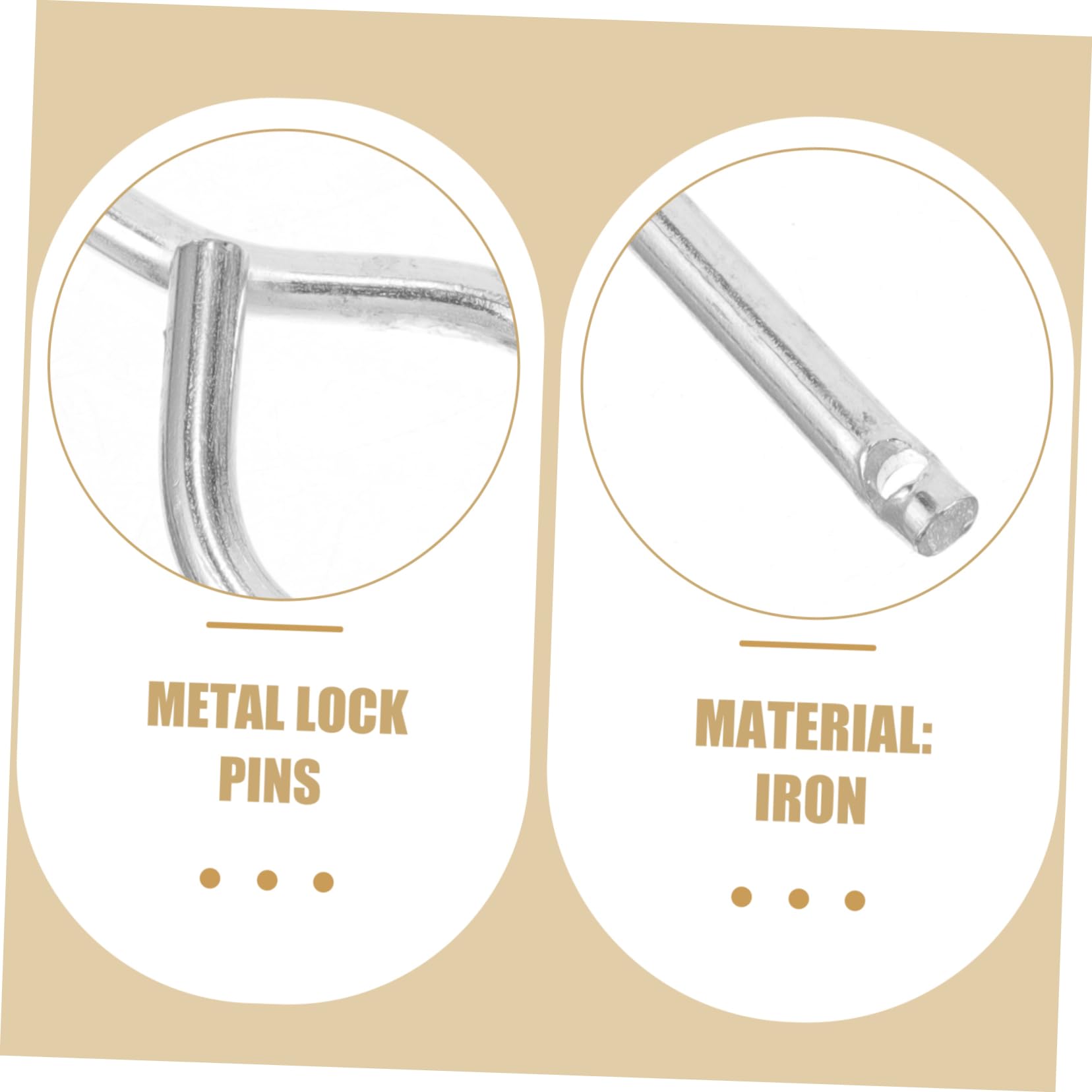 Pasadores De Seguridad De Hierro Para Extintores Repuestos Duraderos Y Compatibles Con Múltiples Diseño Práctico Y Resistente 10 Piezas X 5