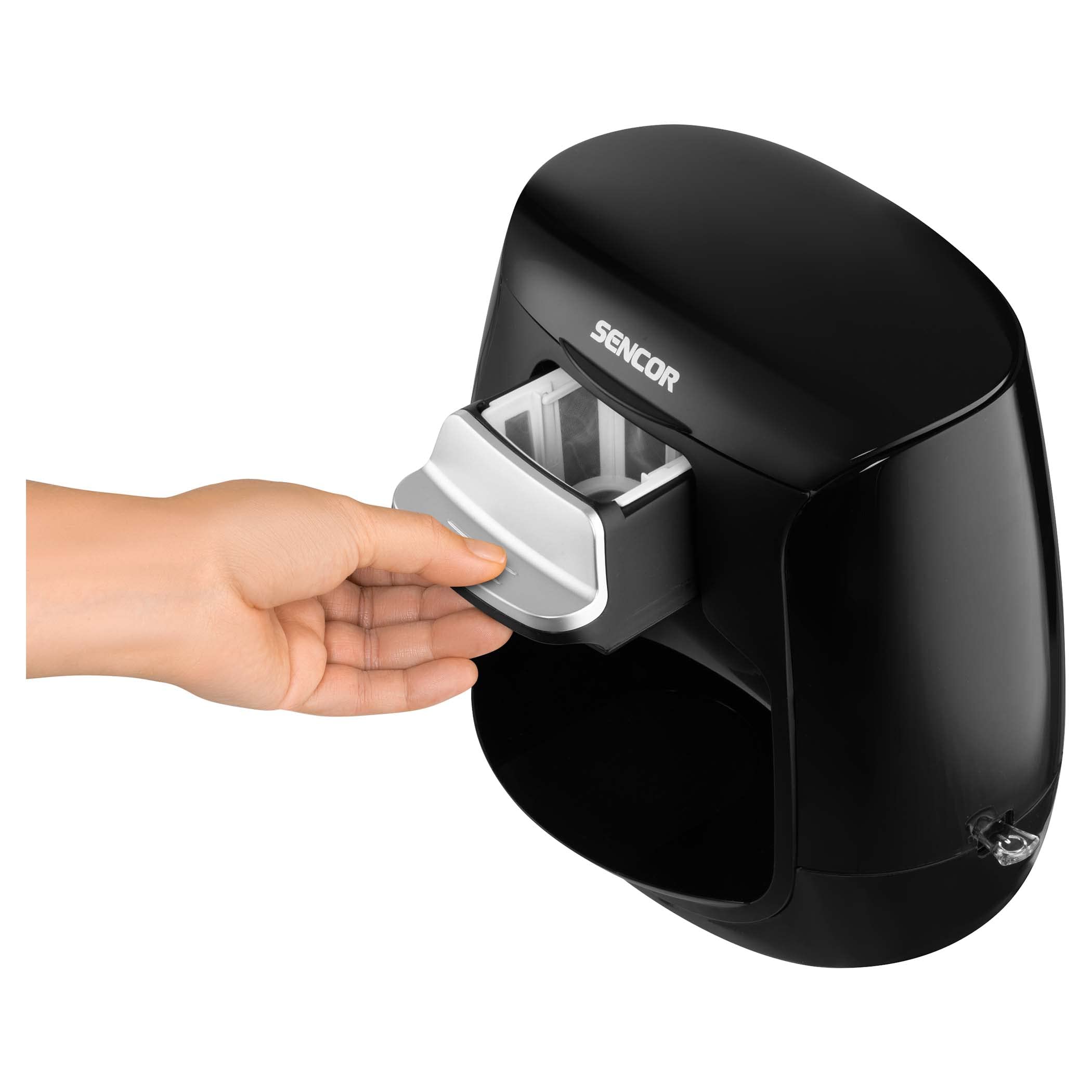 Ekspres do kawy, Pojemność 0,3 L, 500W, czarny