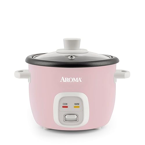 Aroma Housewares 4-Cups (Cooked) / 1Qt. Rice & Grain Cooker (ARC-302NGP), Pink - Pink