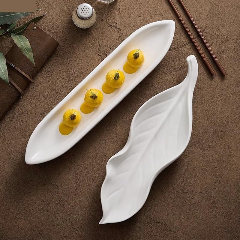 Forniture Per Feste Piatto da pranzo in ceramica irregolare creativo Piatto da sushi Piatto da dessert Piatti da snack Piatti da sashimi Piatto da tavola for ristorante Piatti Della Festa (Color : B