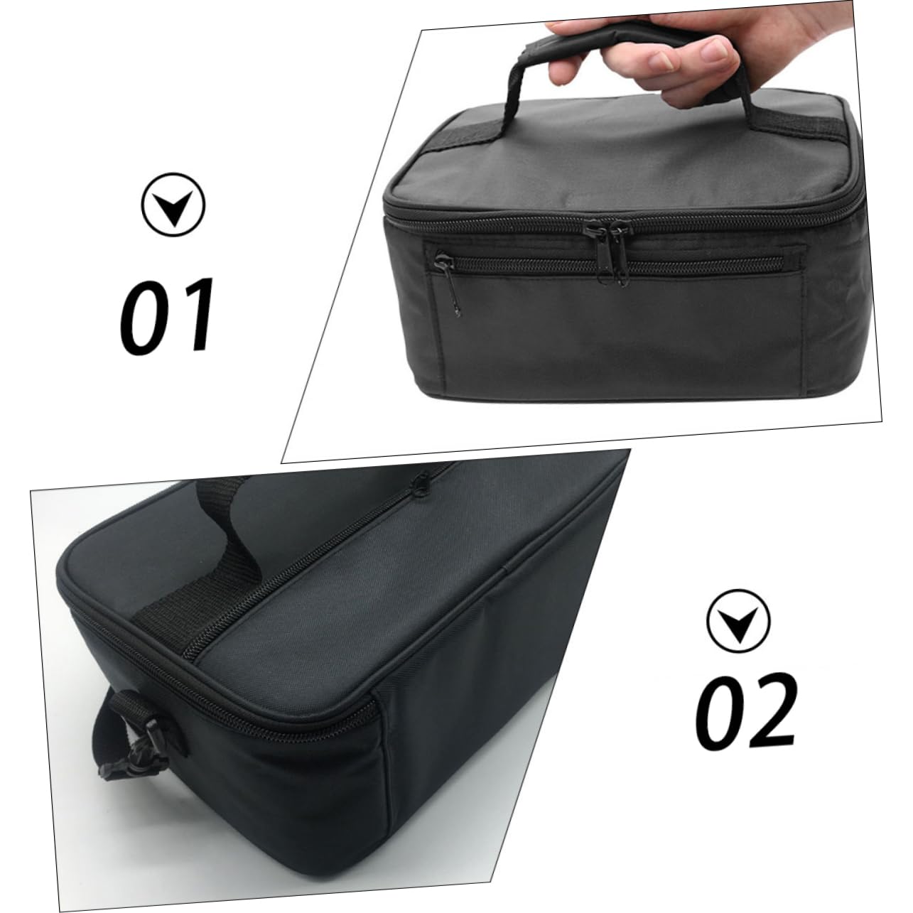 Garneck Sacca Merenda Scuola Borsa Porta Pranzo Termica 20l Oxford, Leggera e Resistente, Manico, per Campeggio e Scuola