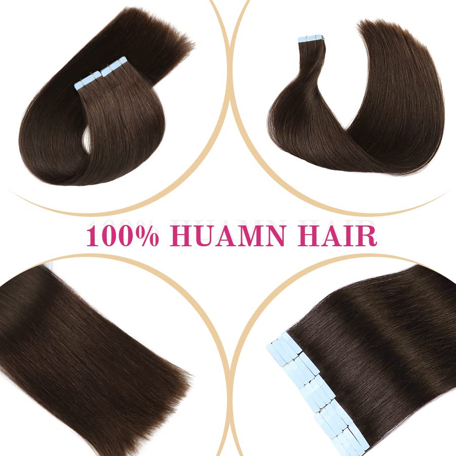 Miniatura 5 de Extensiones de cabello humano con cinta, extensiones de cabello humano Remy 100% real, sin costuras, extensiones de cabello humano real, extensiones