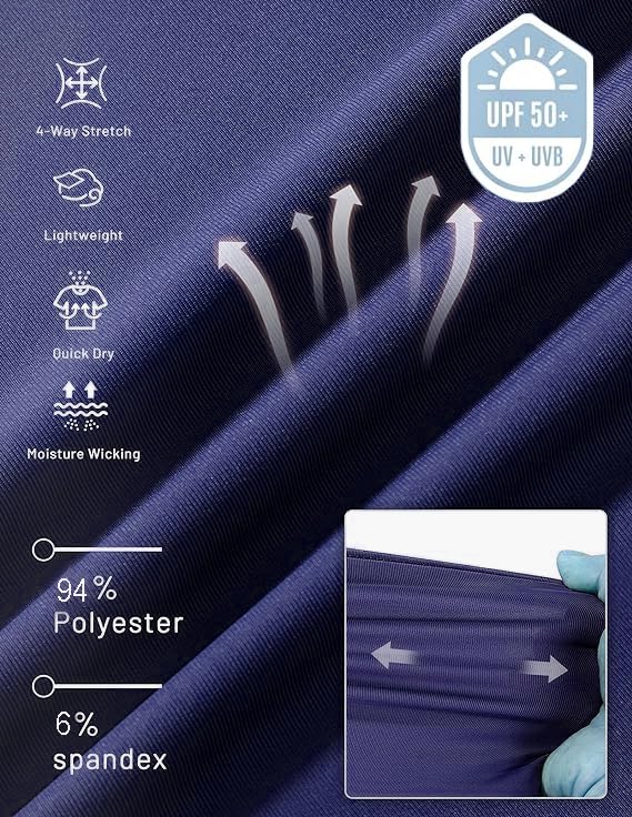 Men's T Shirt Short Sleeve Rash Guard Sun Protection Dry Fit Athletic Running Workout Swim Fishing T Shirts Top for Men4