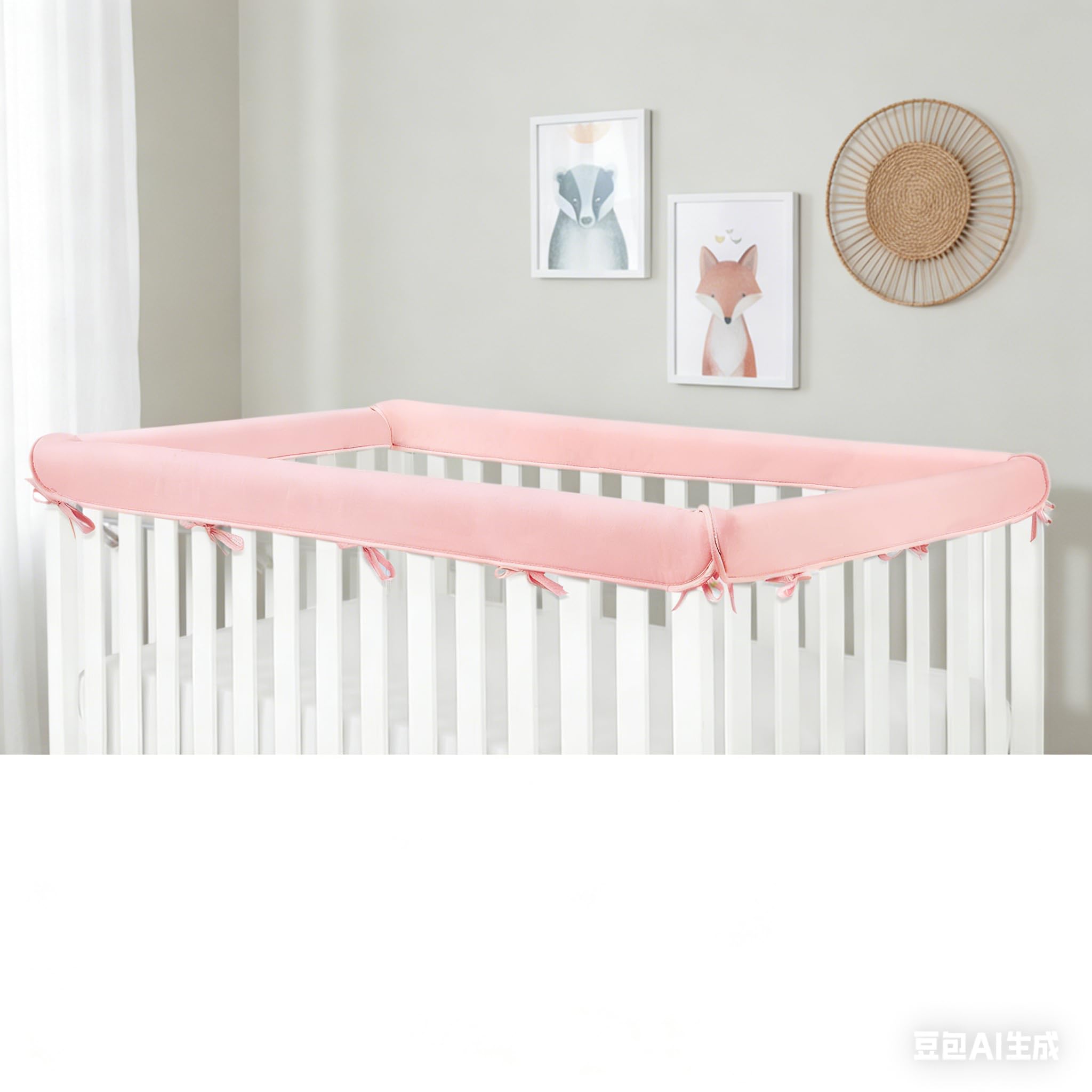 Aiewale Soft Mesh Design Fabric Sets (Pink-4pc)