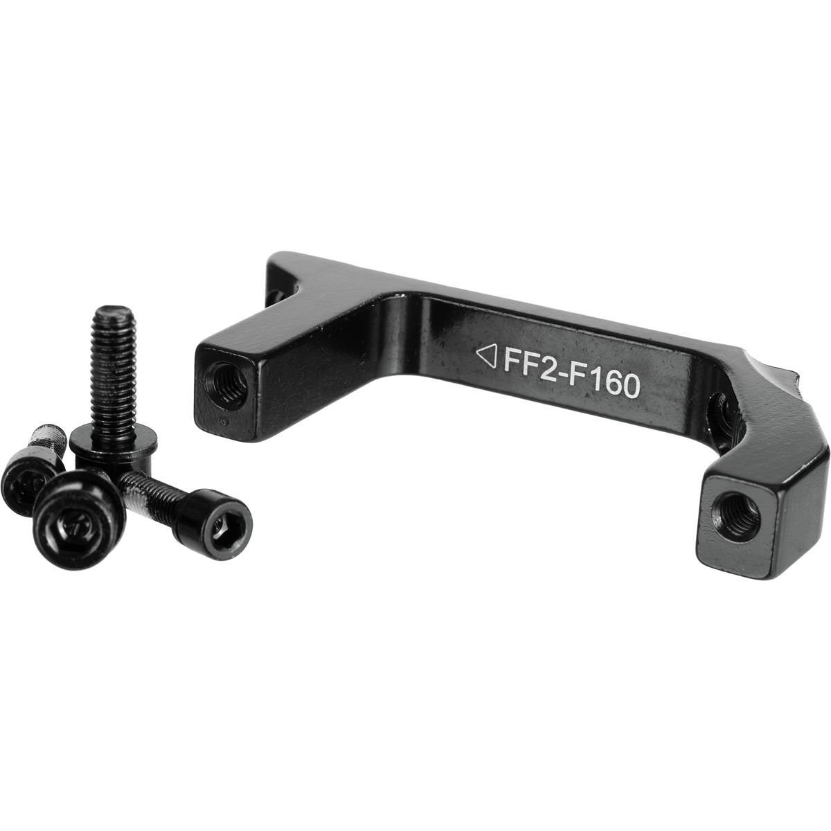 TektroTRP Front Flat Mount Fork to Post Mount Caliper Adaptor for 160 mm Rotors with two 17 mm Bolts