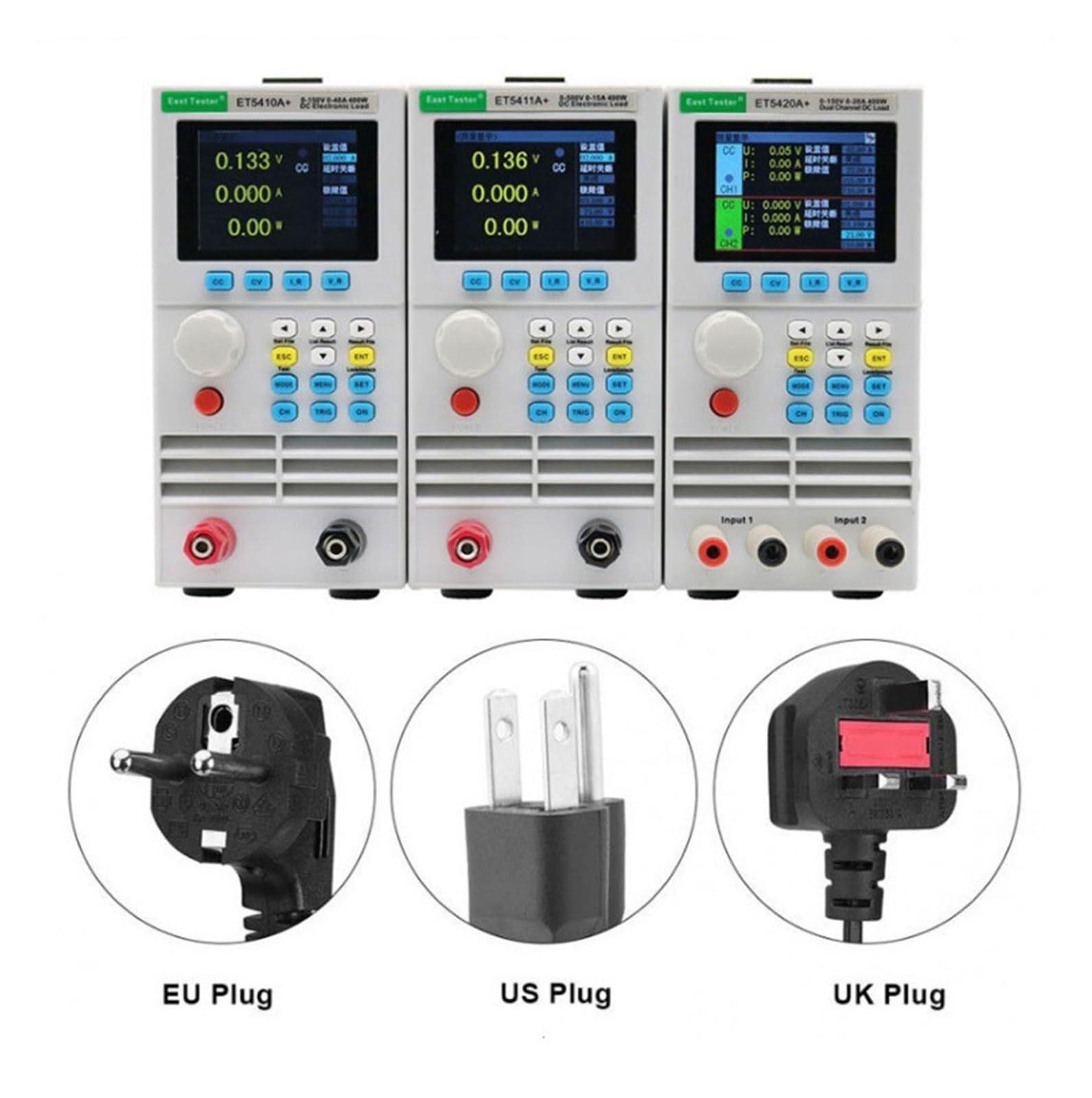 Labornetzteil, 400 W 150 V 40 A Batterietester Einkanaliger programmierbarer DC-Elektroniklast-Batteriekapazitätstester Lastmesser-Monitor