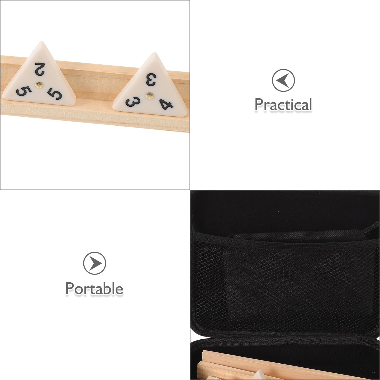 BESTonZON 1 set di gioco del domino triangolare con custodia da viaggio - Tessere triangolari Gioco da tavolo strategico portatile per adulti Bambini Giocatori Famiglia Cognitivo