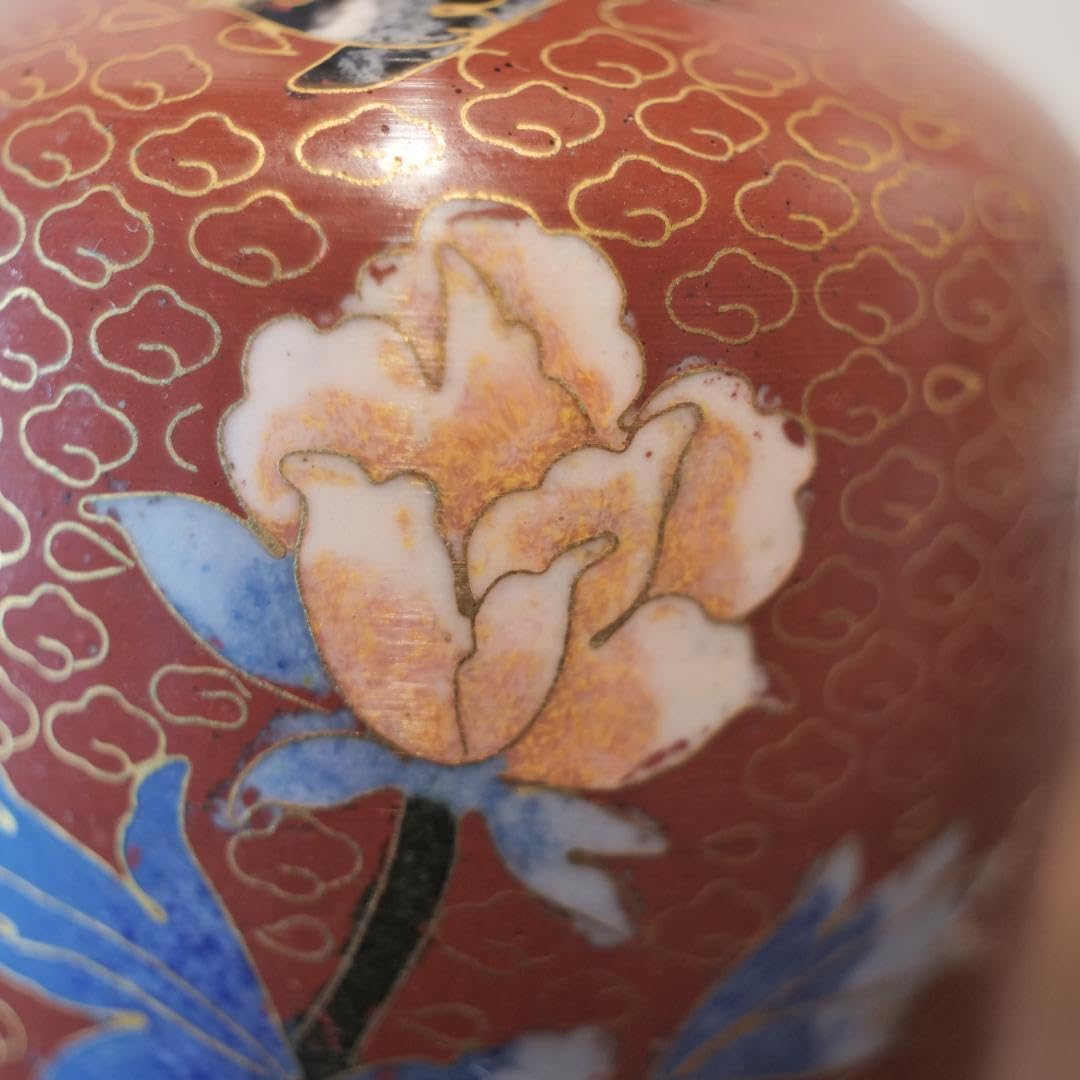 【民藝】景泰藍 七宝焼 花瓶 花入 フラワーベース 牡丹文 中国古玩 Amazon.co.jp: 民藝景泰藍 七宝焼 花瓶 花入 フラワーベース