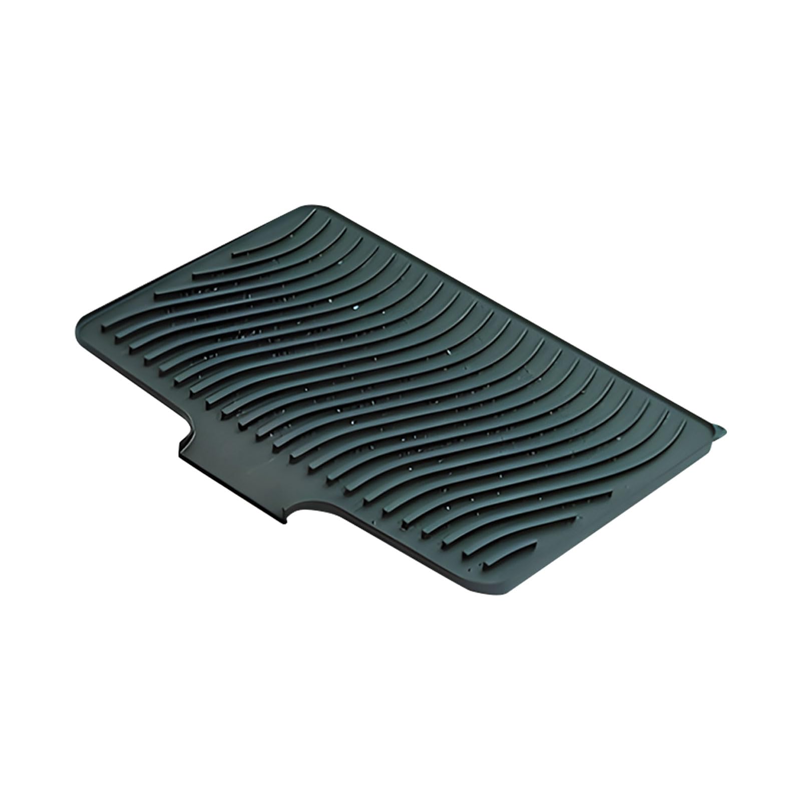 HZBB Flexible Food Grade Silicone Drain Board for Dishes Drying 30.5x40.5cm Easy Clean Drain Mat