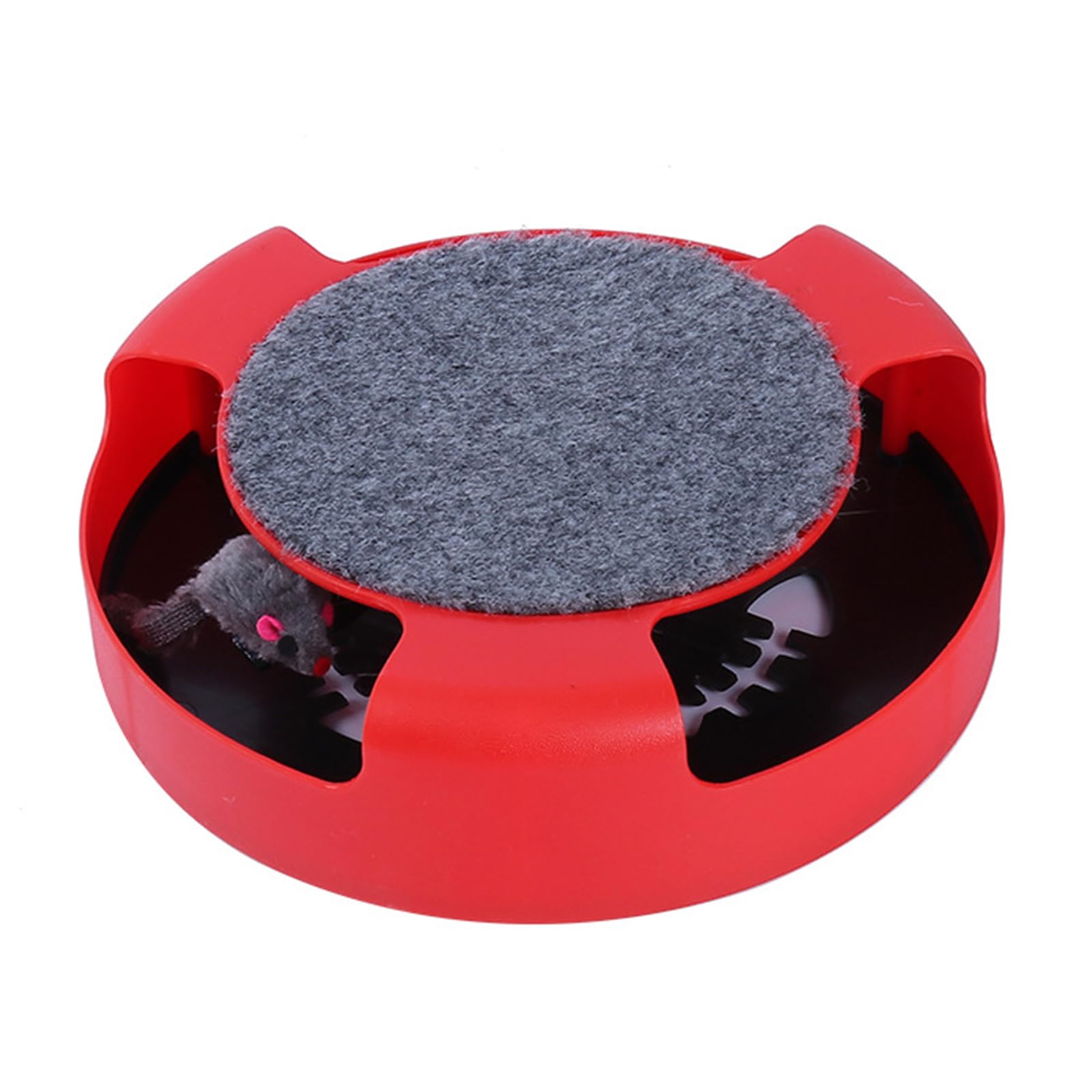 Maxtonser Lovely Cats Mouse Teasing Toy Indoor Floor Exercise Play Funny Toy for Cats Exercise Multifunctional Cats Track