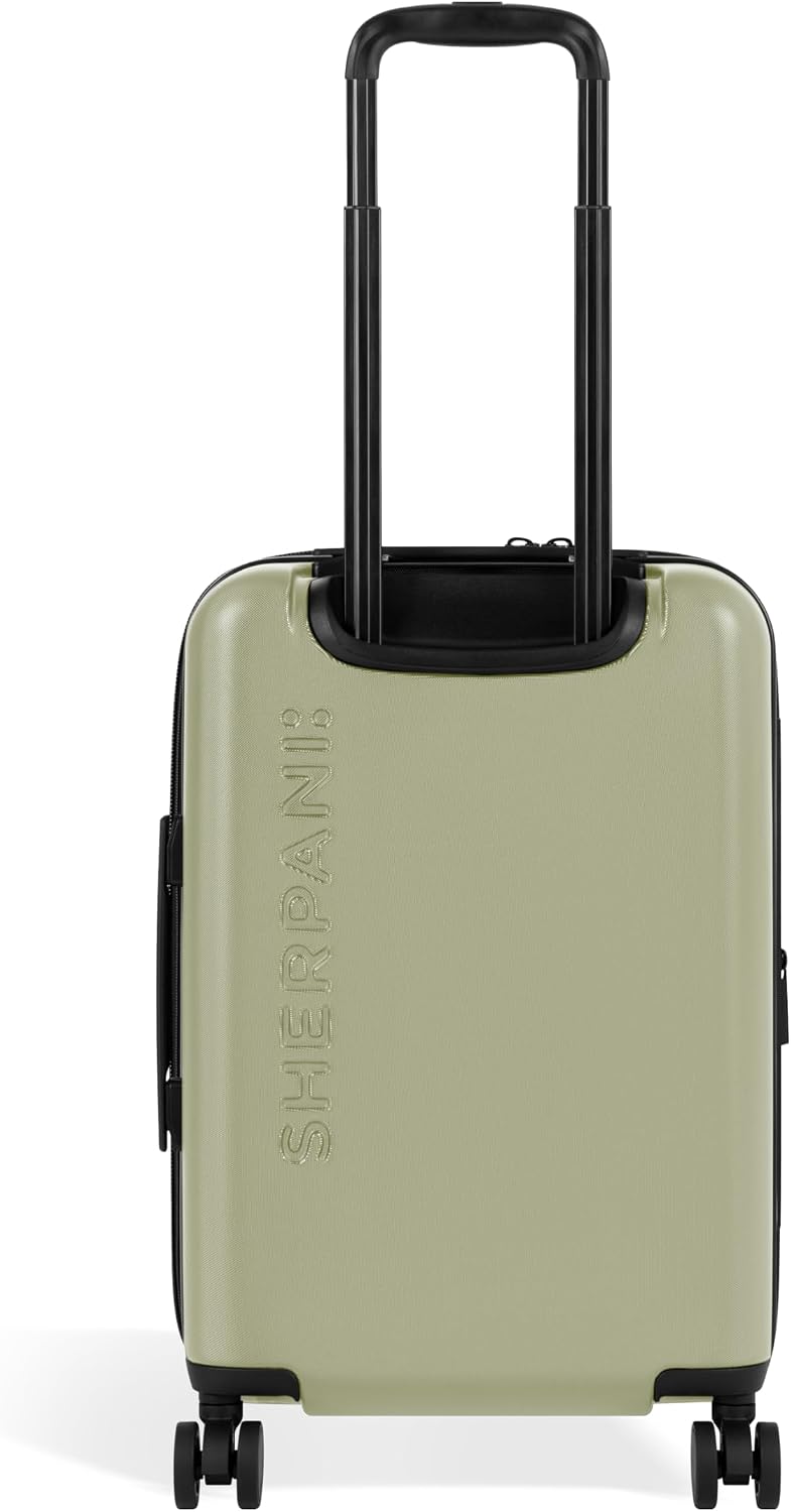 Sherpani Meridian, 22 Inch Carry On Luggage Airline Approved, Rolling Hardside Suitcase 22x14x9, Hard Shell Luggage with Double Spinner Wheels, Expandable Suitcase for Men Women, Travel Gift (Matcha)