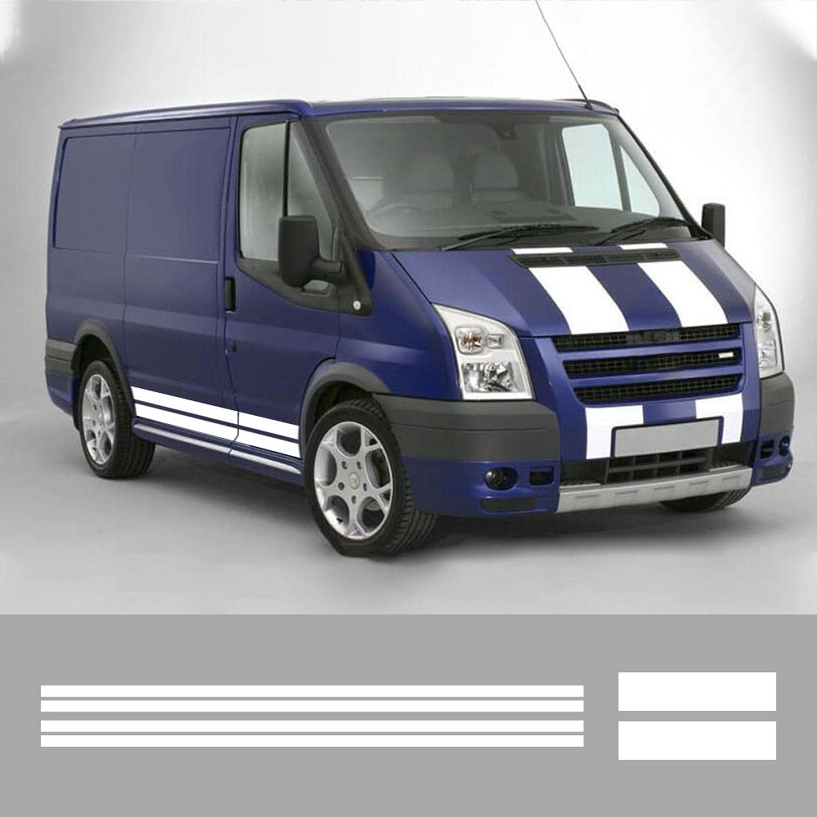 RWRAPS 2 stks/partij Auto Stickers Camper Hood Deur Decor Mountain Grafische Decals, Fit voor Ford Transit Custom MK6 MK7 MK8 Accessoires