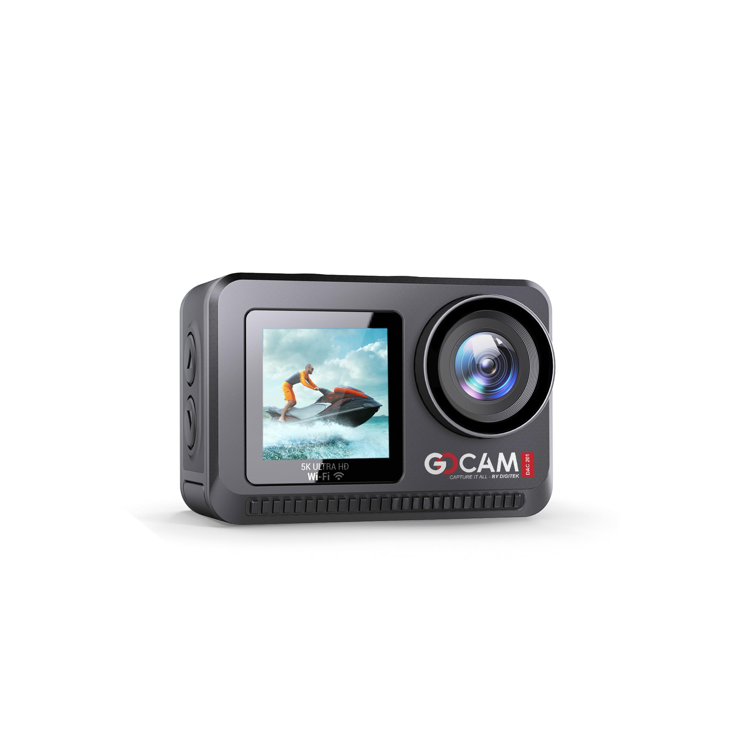 DIGITEK® DAC 201 8K Ultra HD Waterproof Action Camera with Accesories Kit & Front & Rear Screen, 64MP Interpolated, 2x Batteries, Support 128GB TF Card, For Helmet/Travel/Riding/Sports/Adventure Shoot-image-46