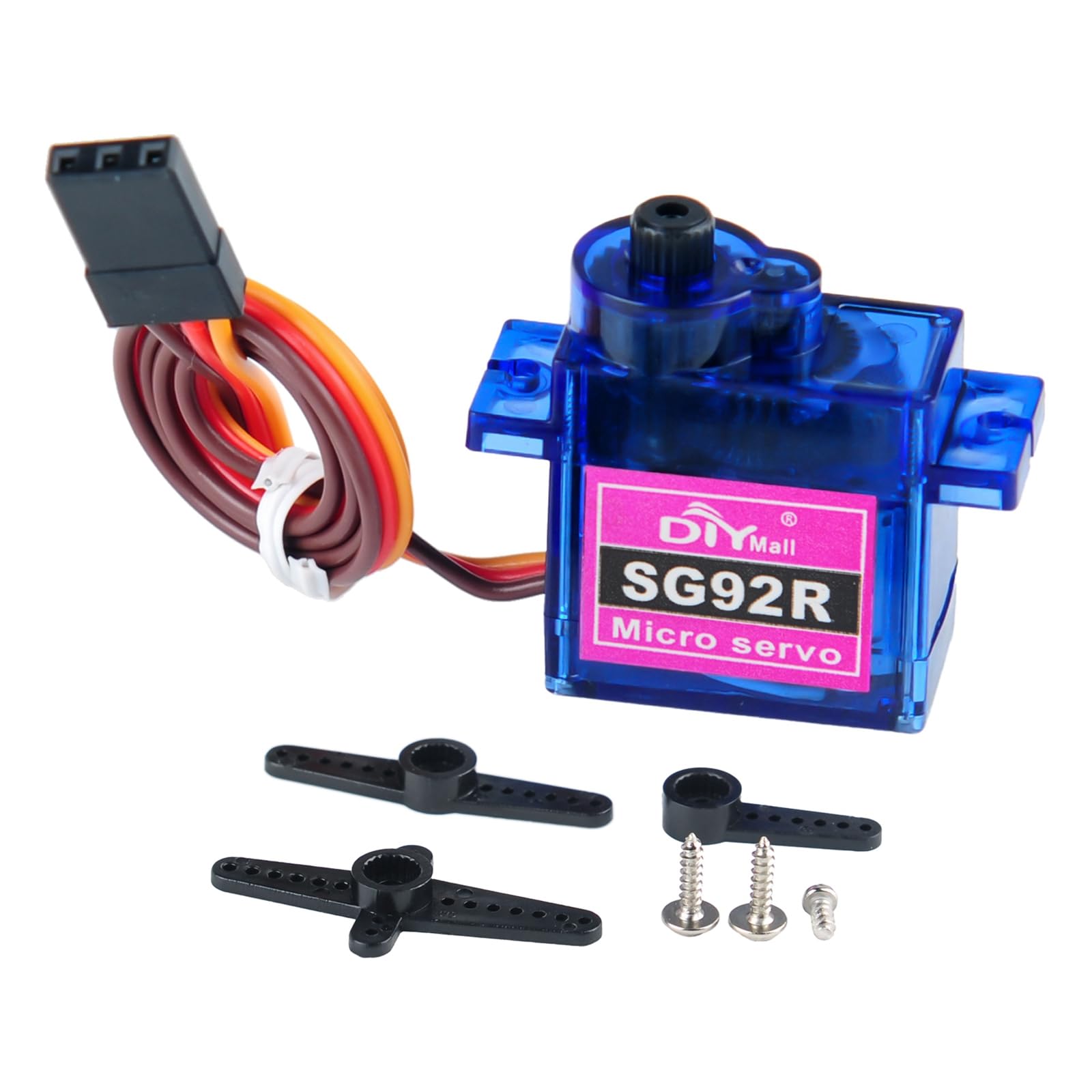Lot de 10 micro servomoteurs analogiques SG92R 9G 360° rotation continue pour Arduino