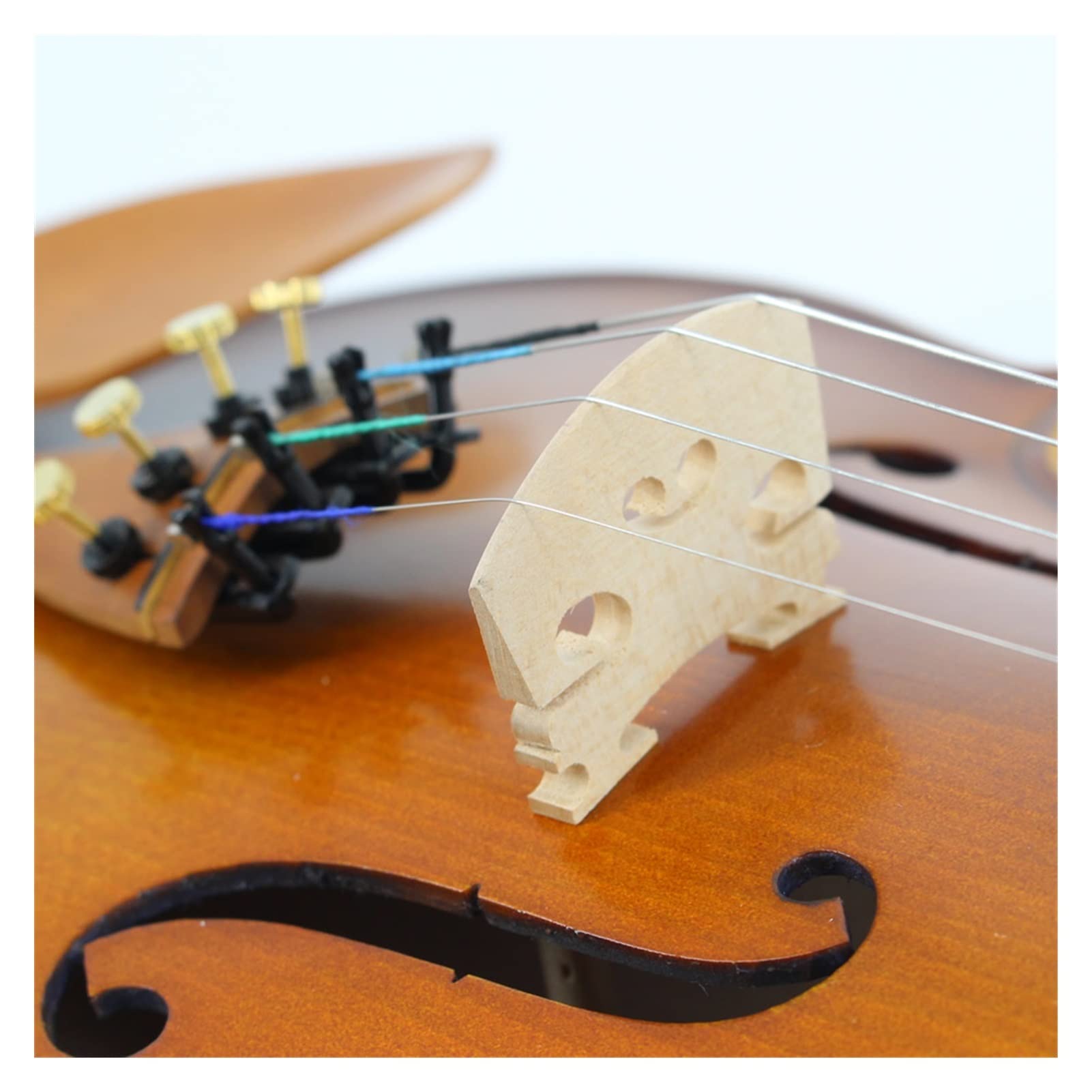 Geige Geigen Sie Handgemachte Holzqualität Kind Erwachsene Instrument Violine 4/4 3/4 1/2 1/4 1/8 Violine (Color : 1-2)