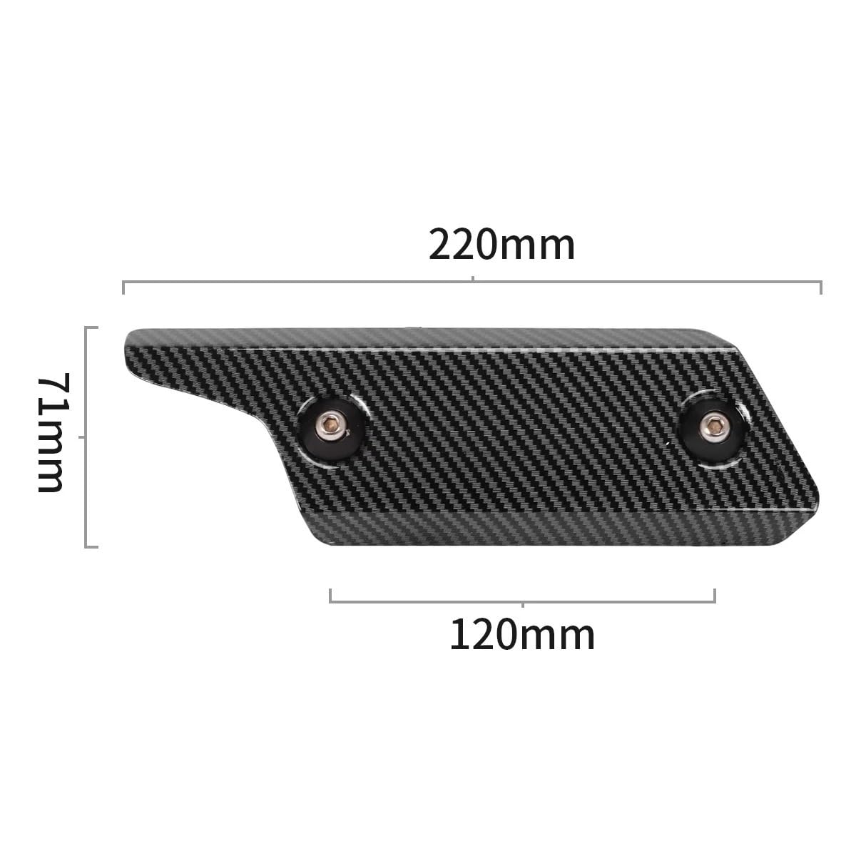 Cubierta Calor Silenciador Protector Punta Silenciador Tubo Escape Motocicleta 220mm Cubierta Protección Térmica Antiescaldado