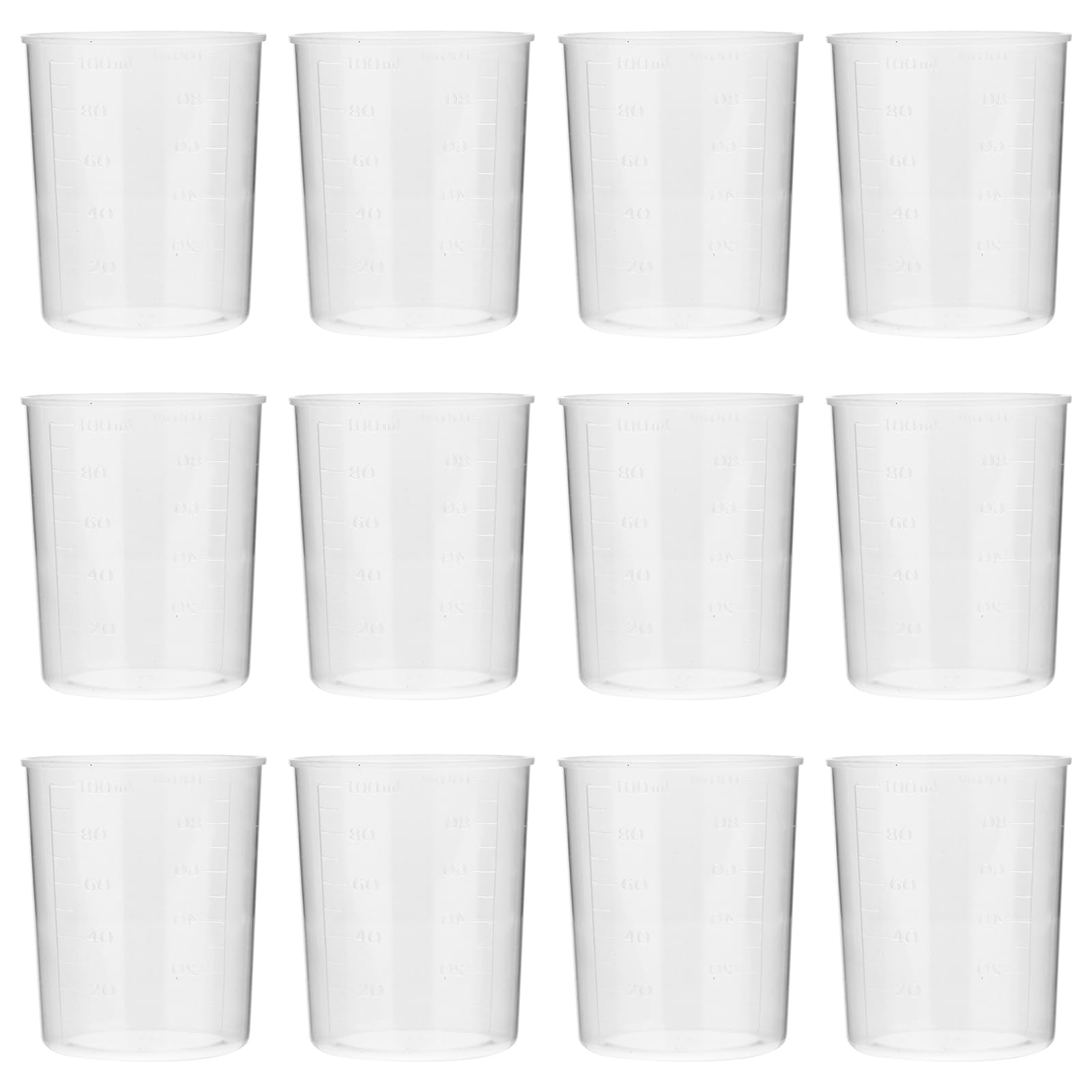 Sponsored Ad โ Graduated Measuring Cup Set Plastic Liquid Measuring Cups with Clear Scale for Kitchen Cooking and Laboratory Experiments 2.6X1.8X2 Inches