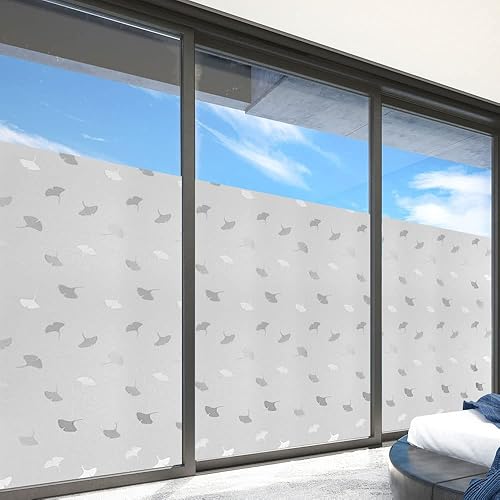 Miniatura 7 de Película para ventana, adhesivo esmerilado de privacidad, vinilo decorativo para ventana, película de vidrio de adherencia estática, no adhesiva