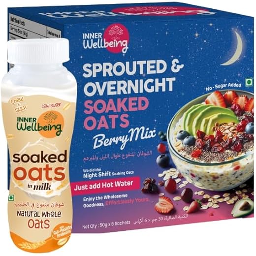 Inner WellBeing Overnight Oats Combo Pack of 4