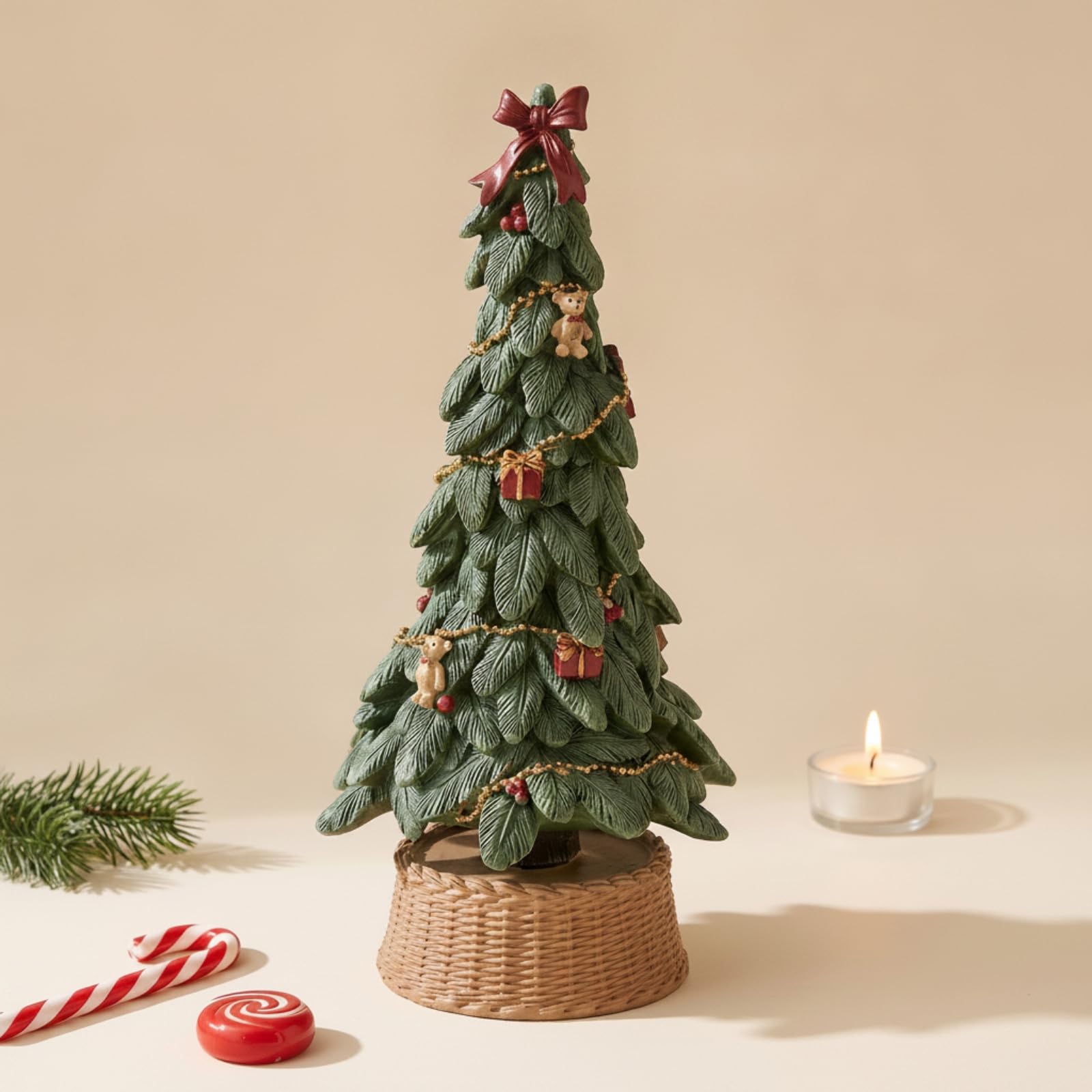 pin Noël Miniature Décoratif | Ornement pin Noël, Festif, Décoration, pr Cheminée, 25CM, Style B